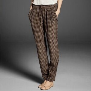Massimo Dutti Mulberry Silk Drawstring Pattern Jogger Pants NWOT Sz. 4 Org. $148